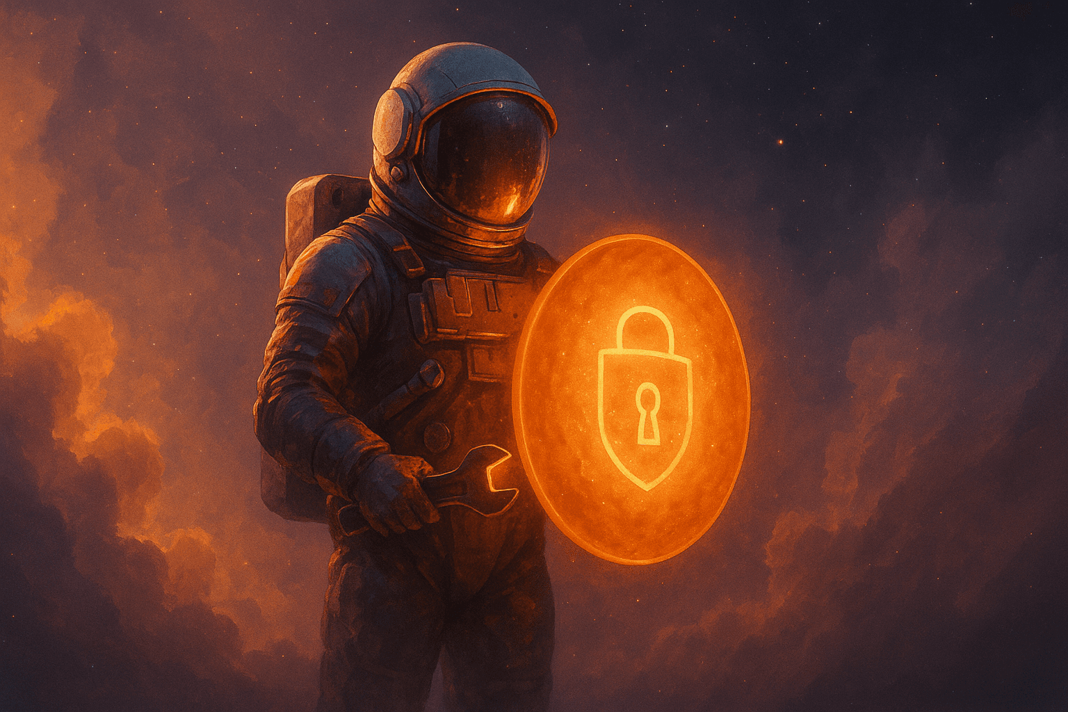 Soft orange clouds representing ethical AI by design