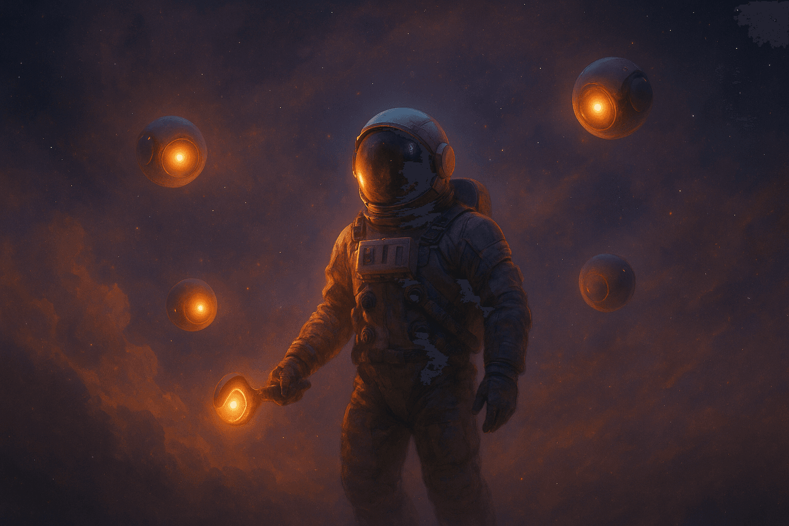 Illustration of AI agents collaborating with workers across SaaS tools